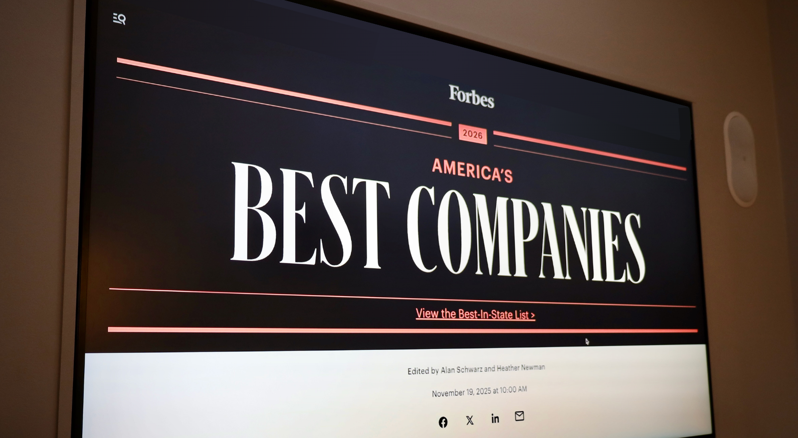 FORBES AMERICA S BEST COMPANIES 2026 visual data 7